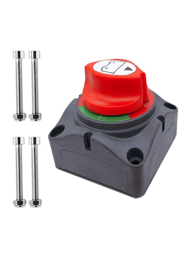 jaexest Battery Switch 12-48V – Battery Power Cut Master Switch Disconnect Isolator On/Off for Car Vehicle RV Boat Marine - Image 1